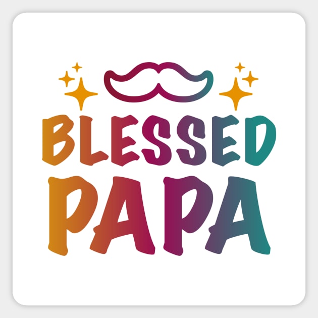 Blessed Papa Sticker by Introvert Home 